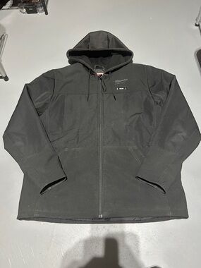 Milwaukee Tool M12 AXIS Black Heated Hooded Jacket (Men’s Large) (Jacket Only)